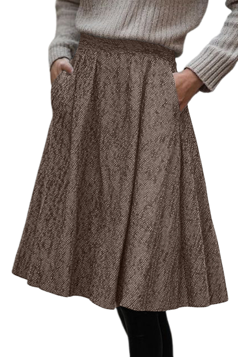Pleated Midi Skirt