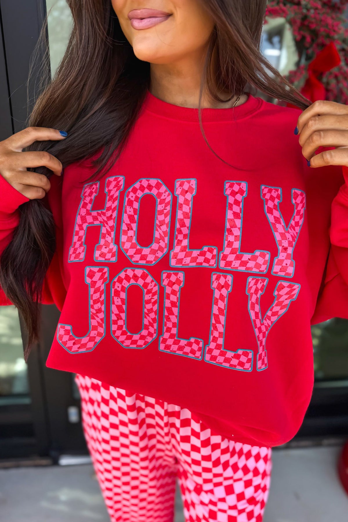 Holly Jolly Plaid 2-piece Pant Set