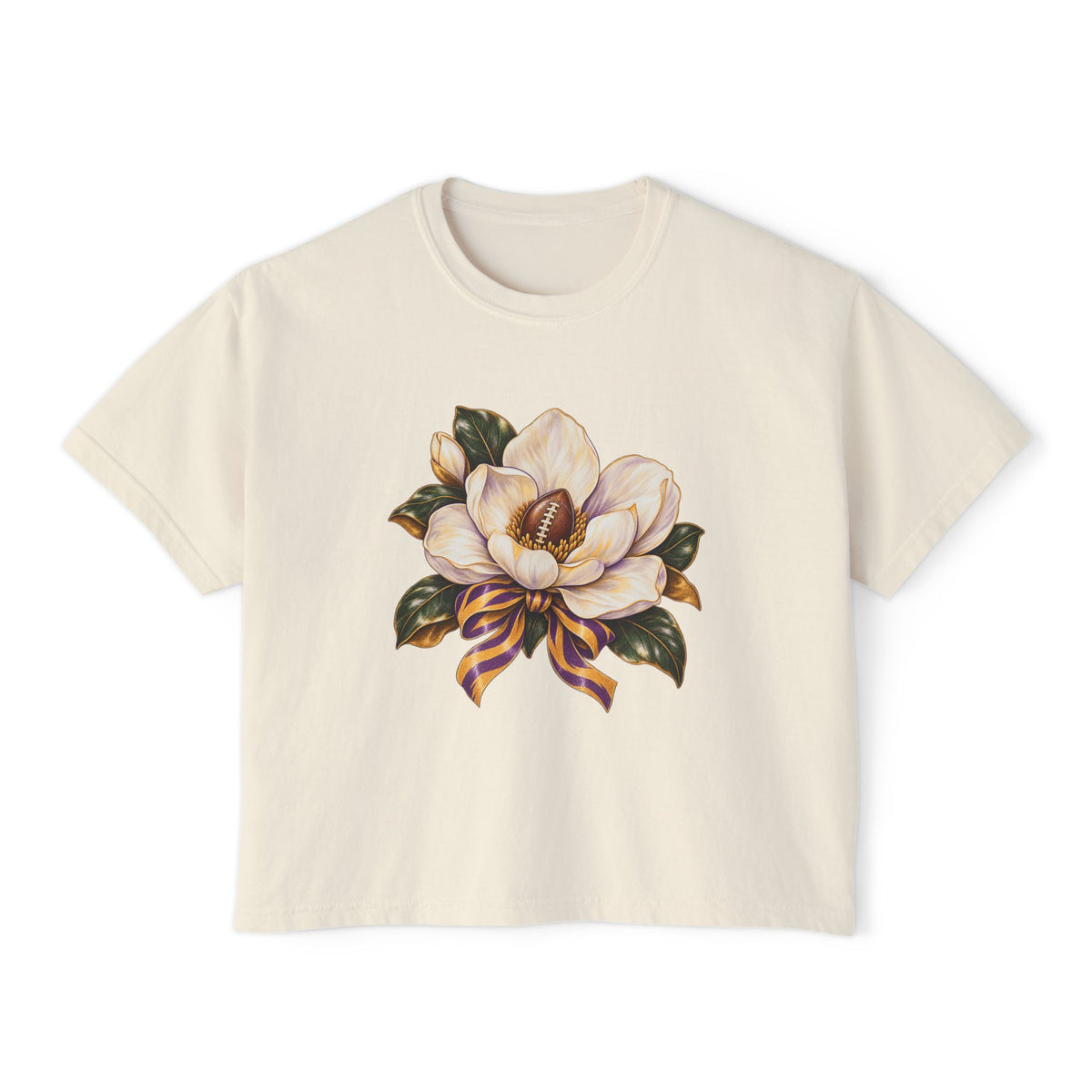 Women's Boxy Tee-LSU Designs