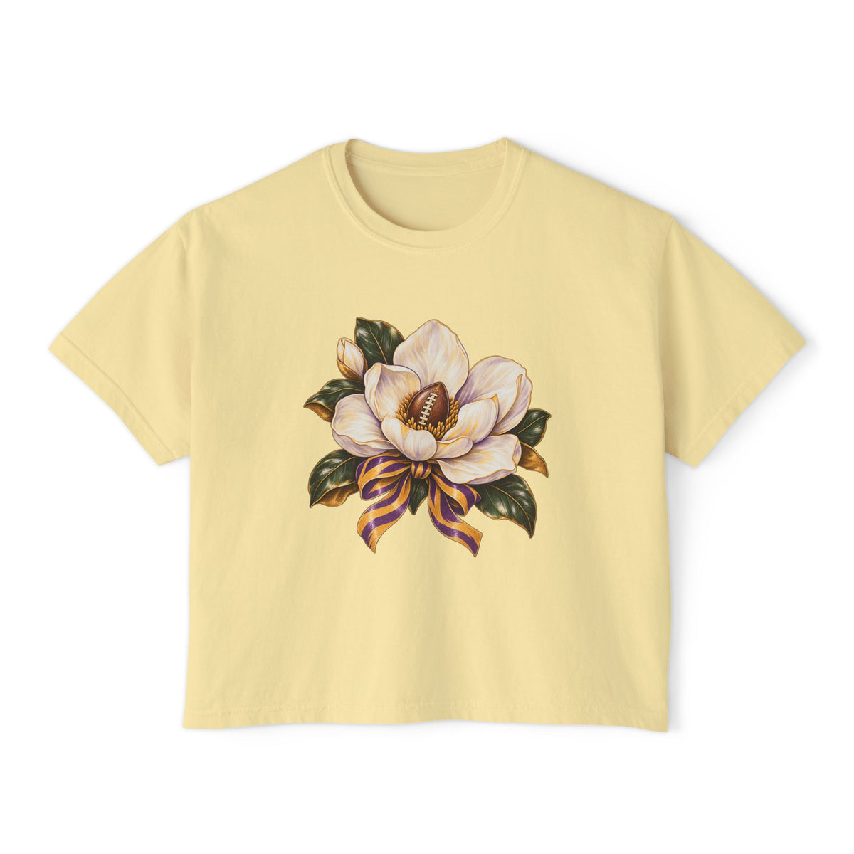 Women's Boxy Tee-LSU Designs
