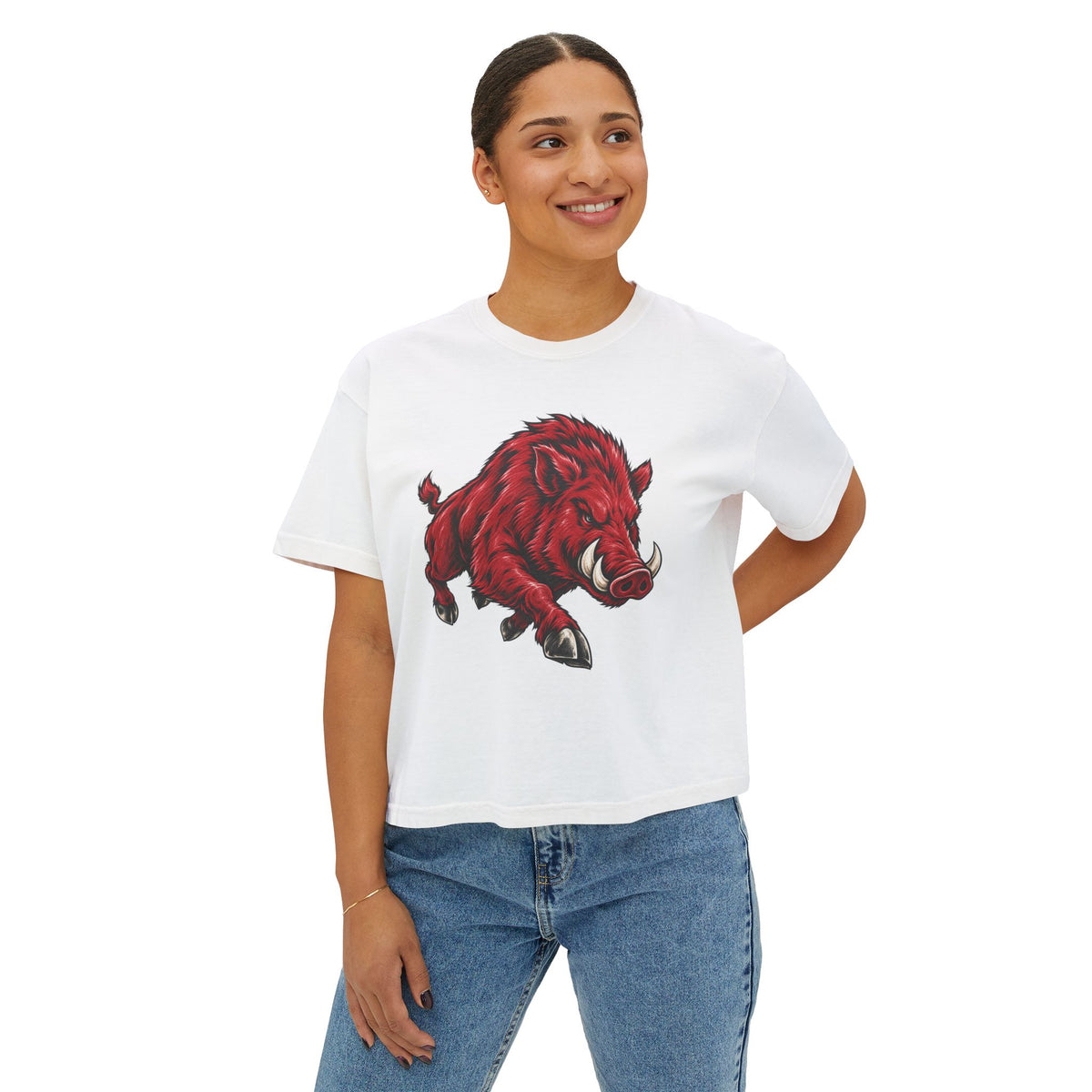 Women's Boxy Tee-Arkansas designs