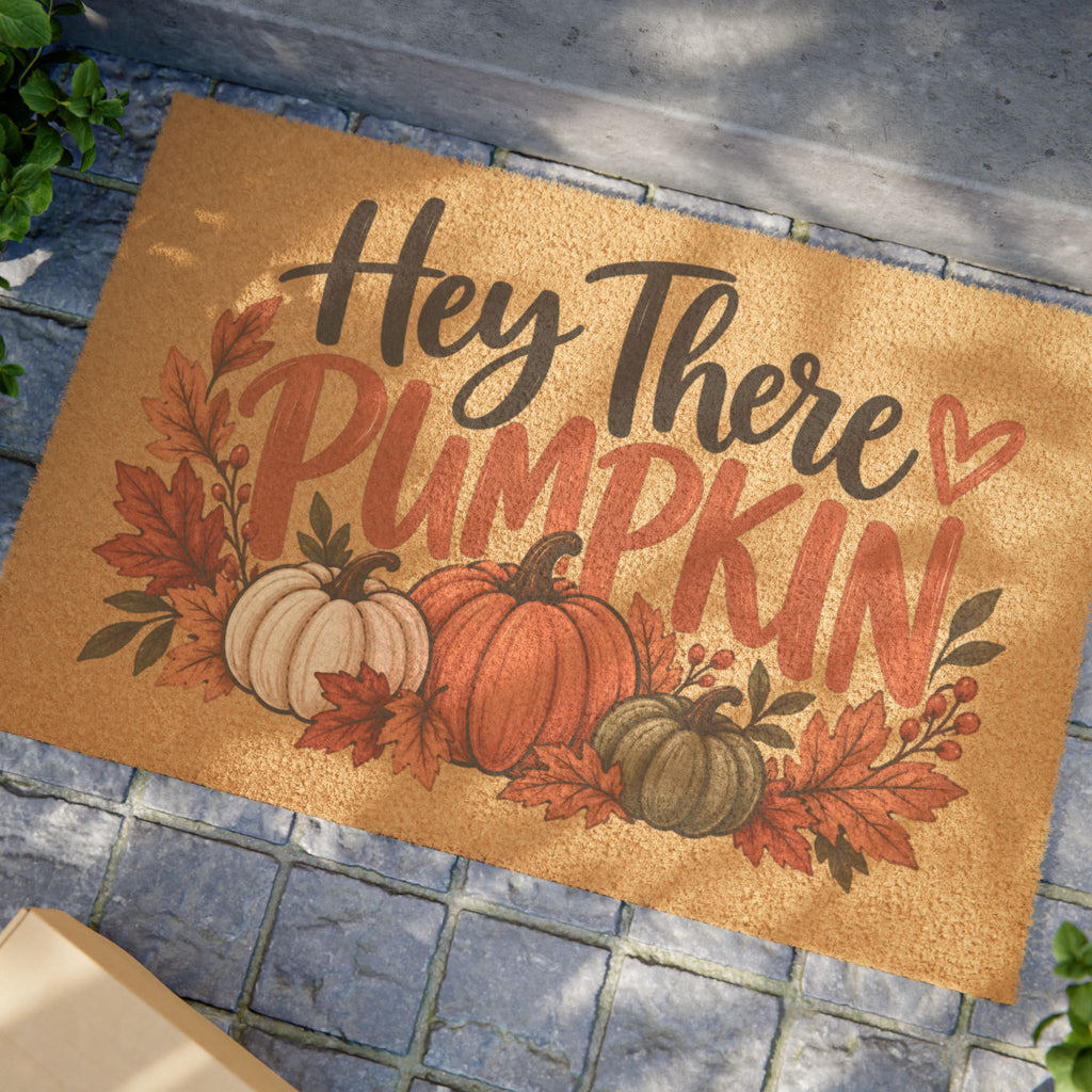 Doormat-Hey There Pumpkin