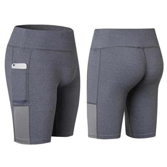 Yoga Shorts With Phone Pocket