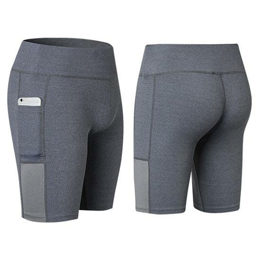 Yoga Shorts With Phone Pocket