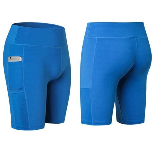 Yoga Shorts With Phone Pocket
