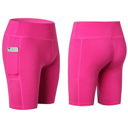 Yoga Shorts With Phone Pocket