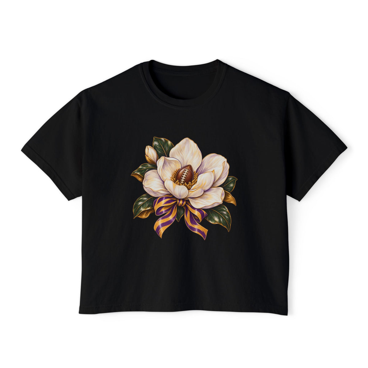 Women's Boxy Tee-LSU Designs