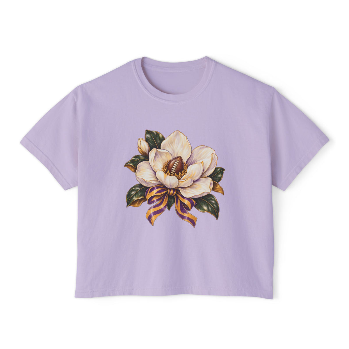 Women's Boxy Tee-LSU Designs
