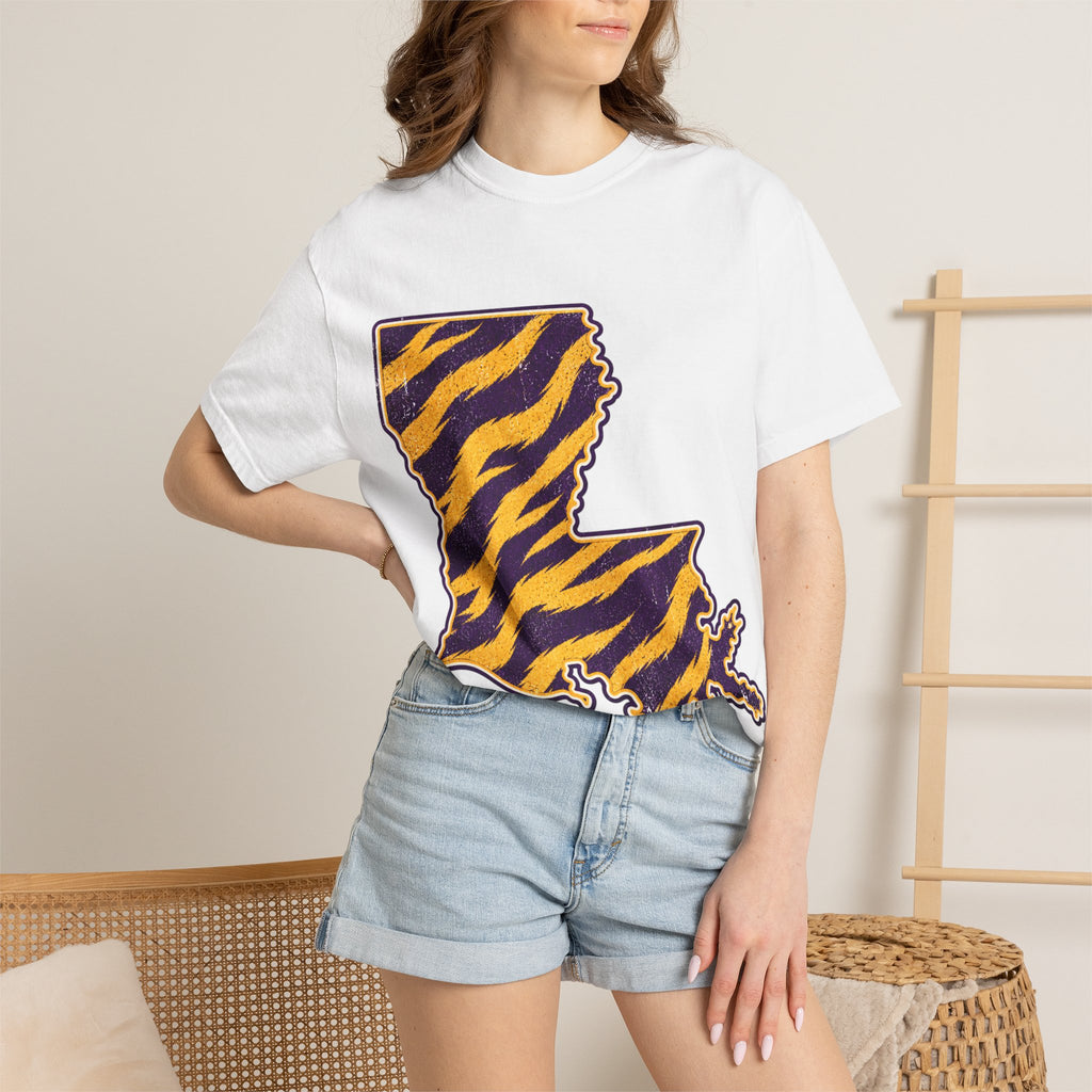 Women's Tee - LA tiger stripe