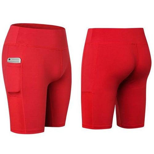 Yoga Shorts With Phone Pocket
