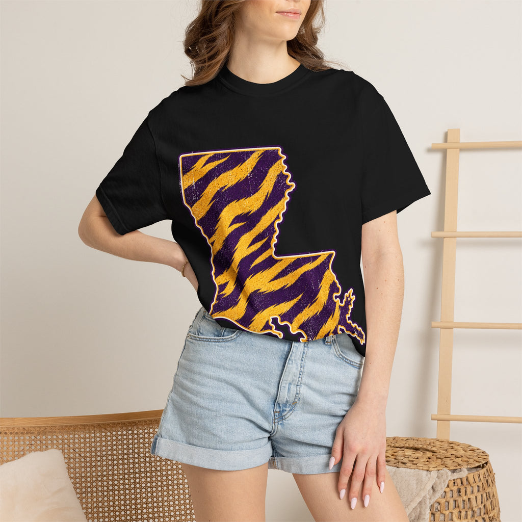 Women's Tee - LA tiger stripe