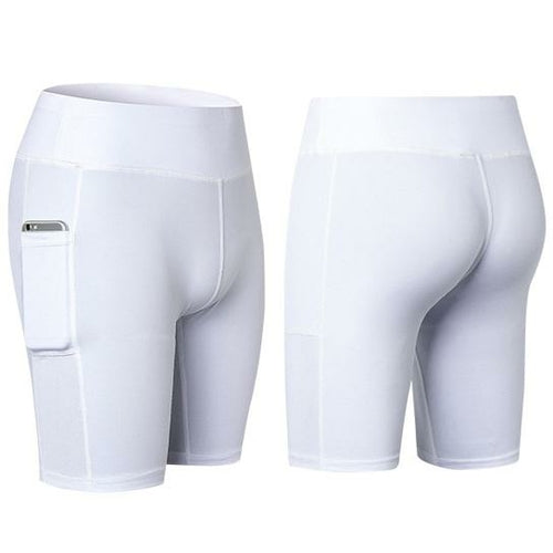 Yoga Shorts With Phone Pocket