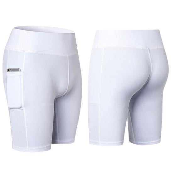 Yoga Shorts With Phone Pocket