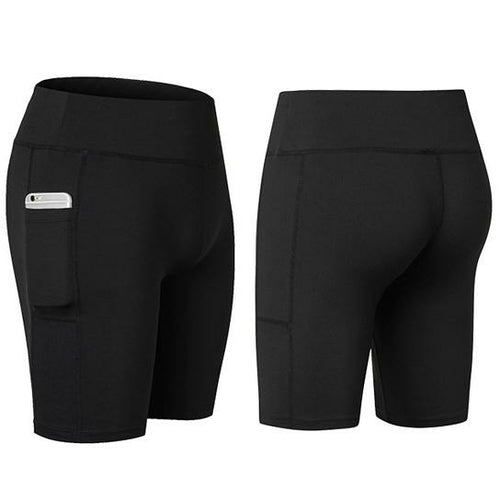 Yoga Shorts With Phone Pocket