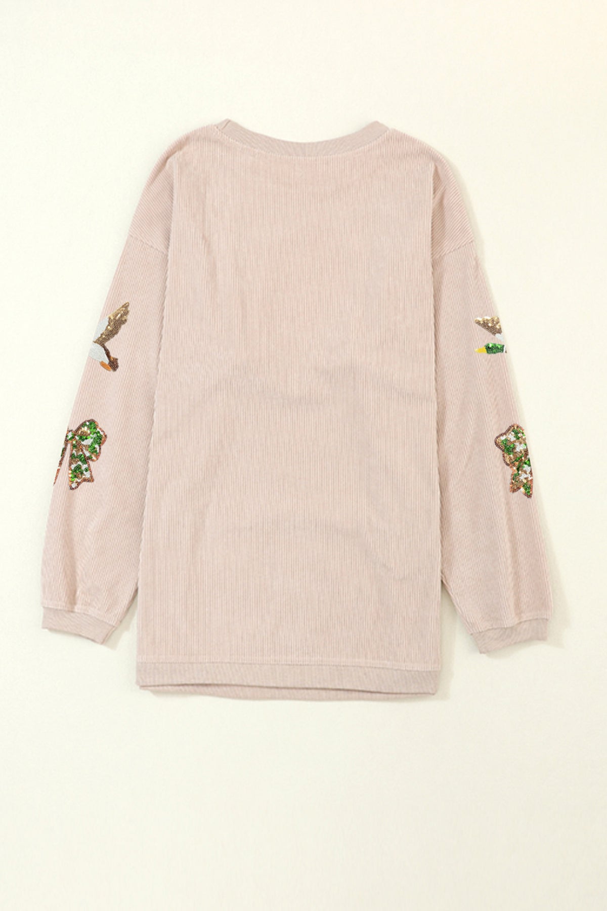 Sequin Mallard Bow Oversized Sweatshirt
