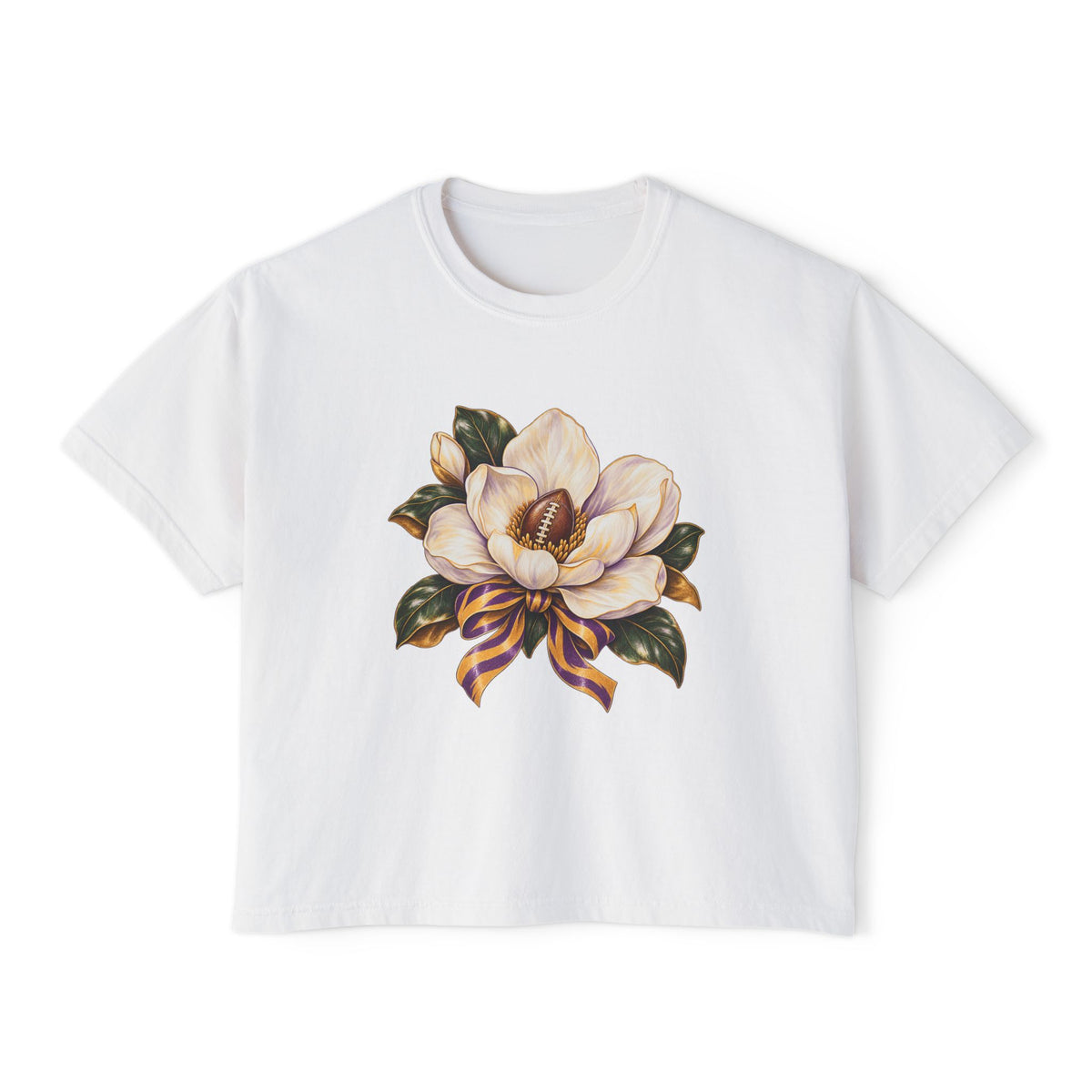 Women's Boxy Tee-LSU Designs