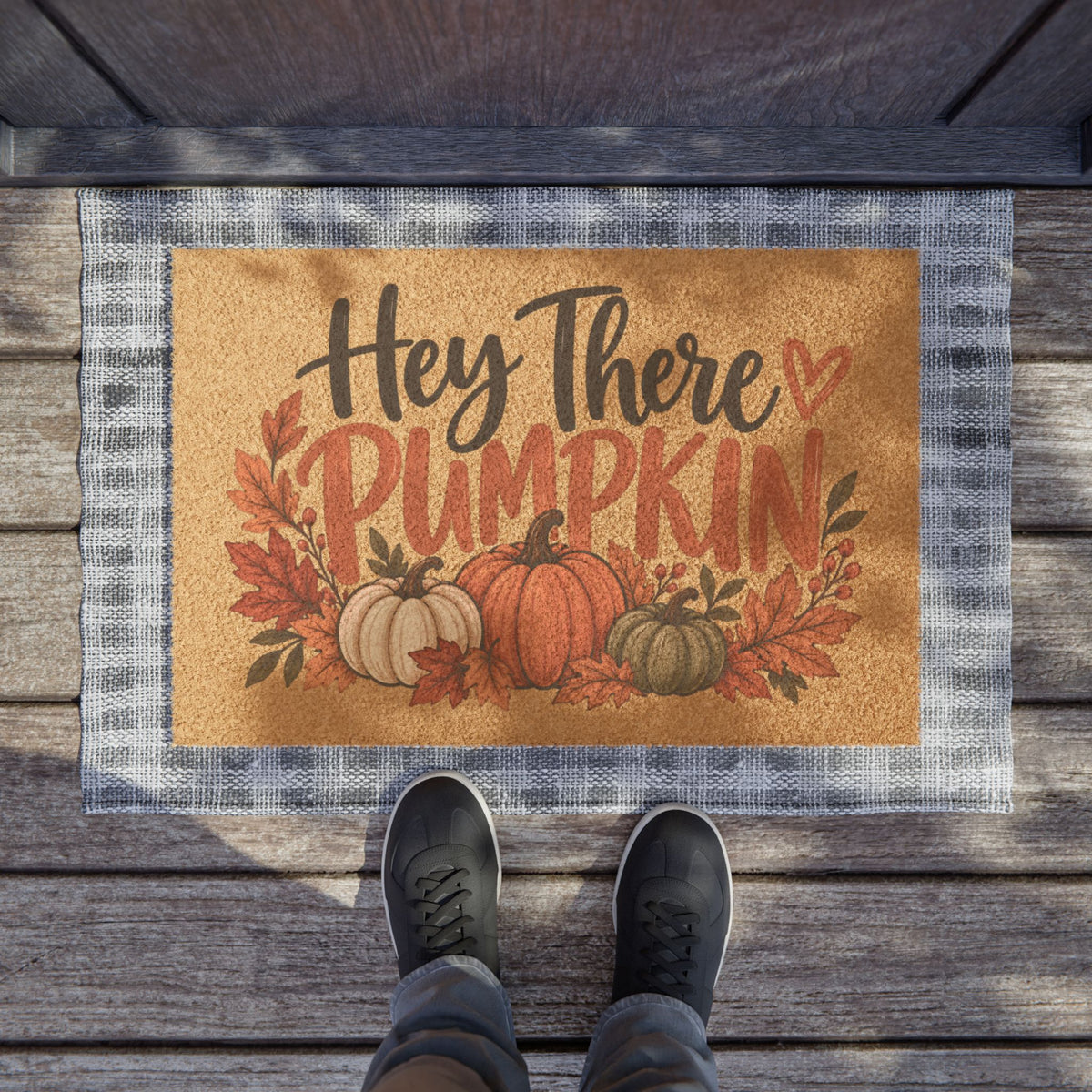 Doormat-Hey There Pumpkin