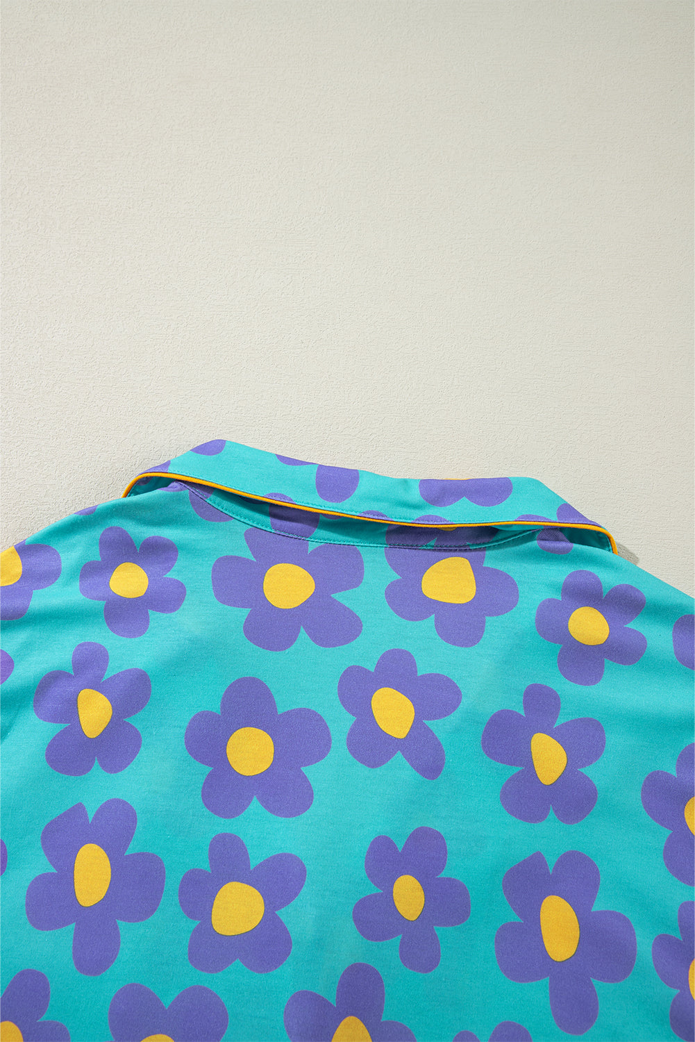 Green Flower Print 2 pc pajama set