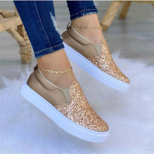 Moccasins Crystal Flat Loafers