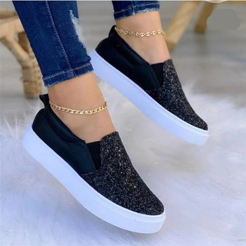 Moccasins Crystal Flat Loafers