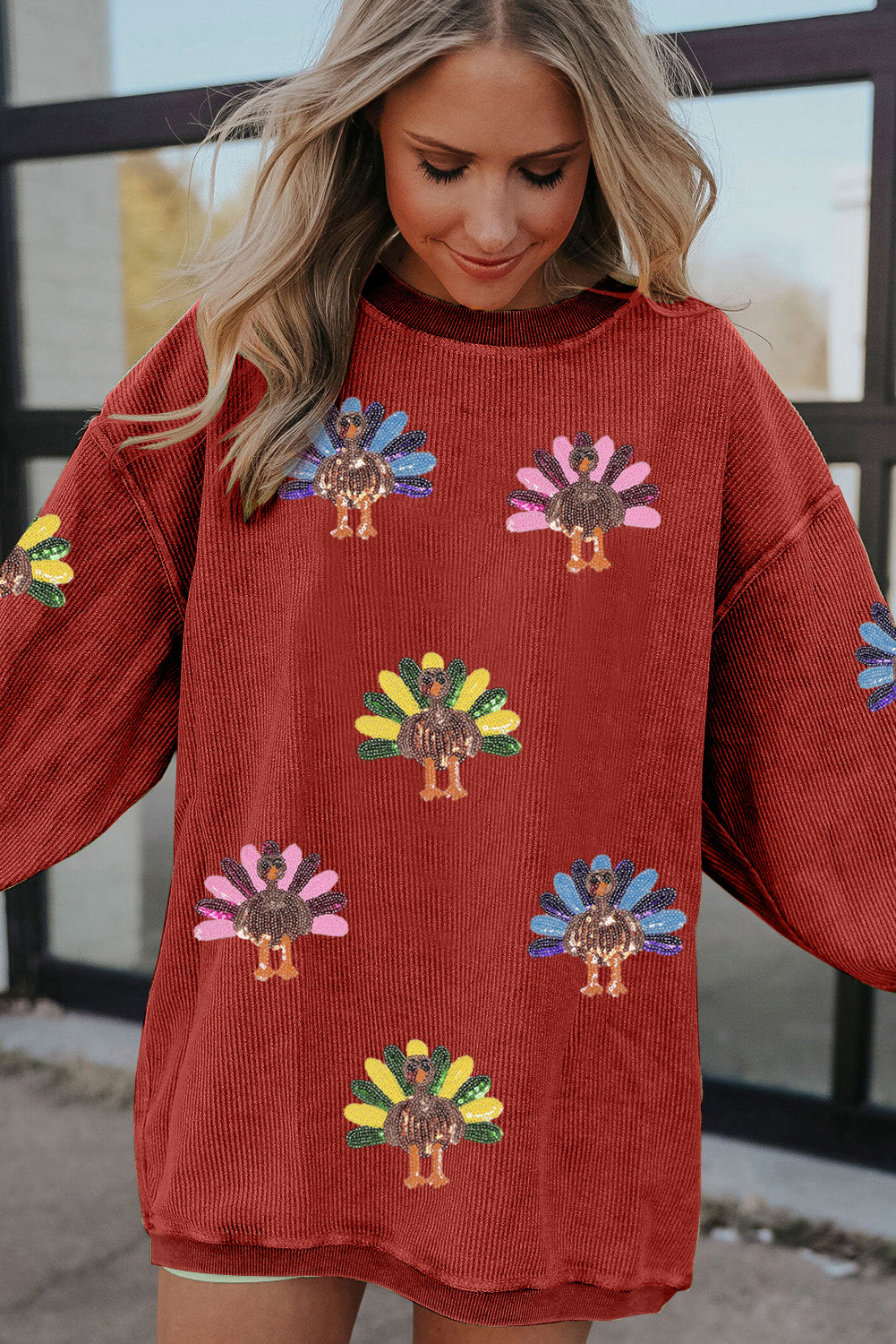 Turkey Corded Baggy Sweatshirt