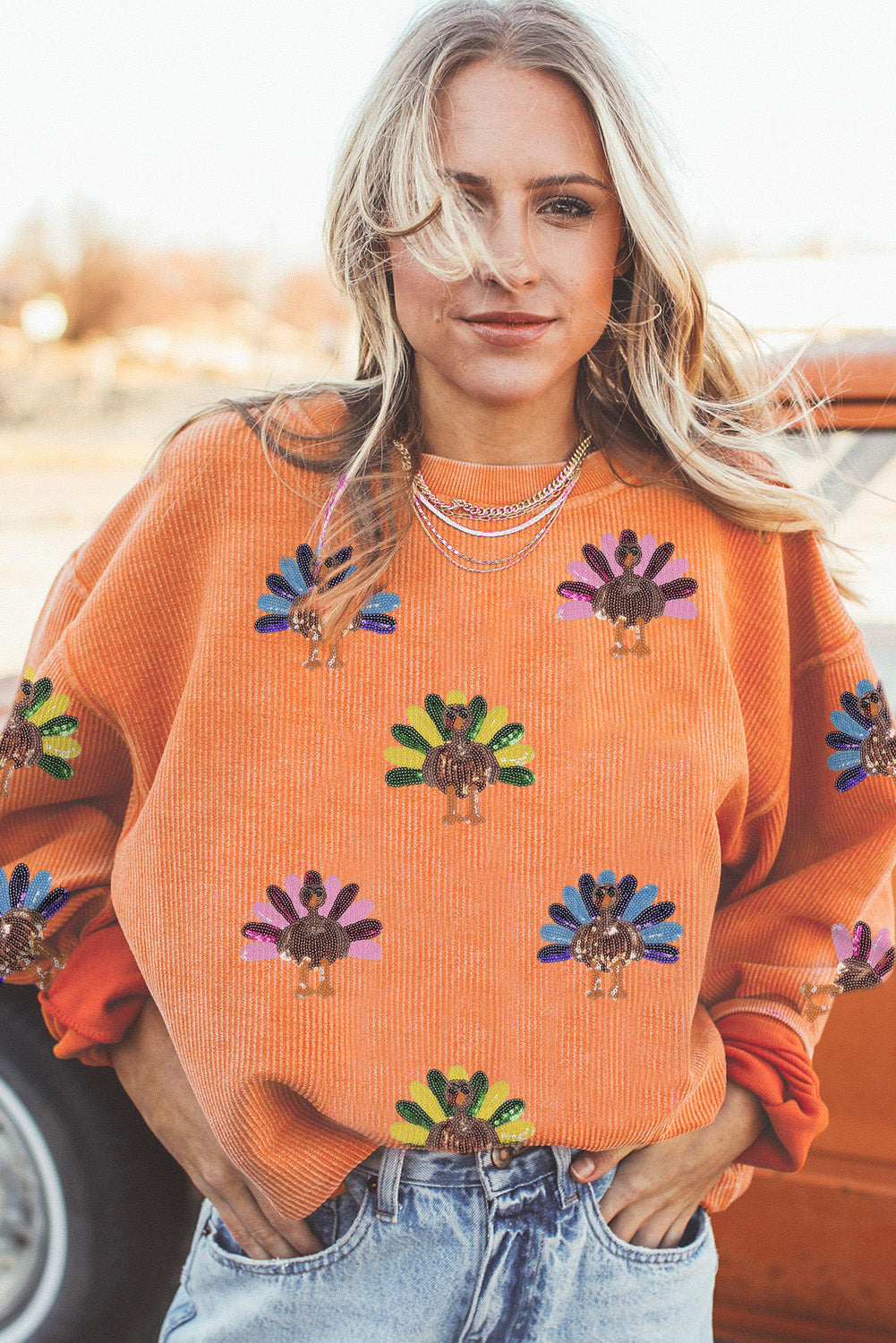 Turkey Corded Baggy Sweatshirt