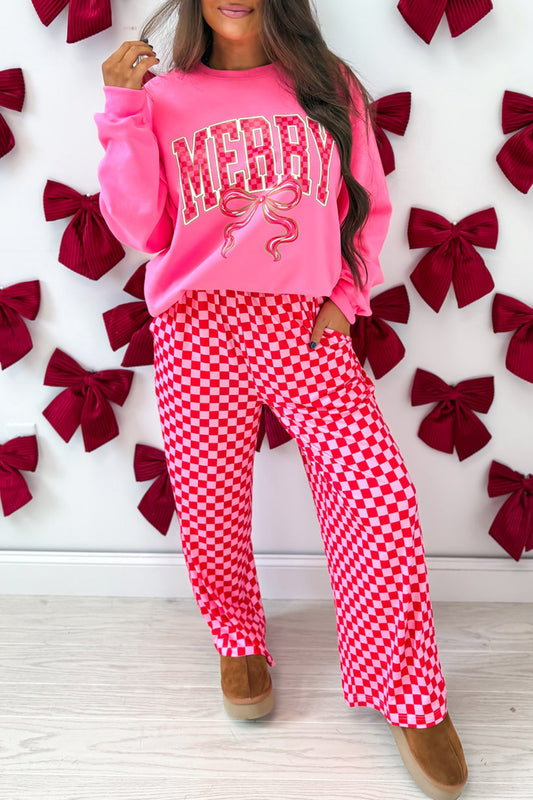 Holly Jolly Plaid 2-piece Pant Set