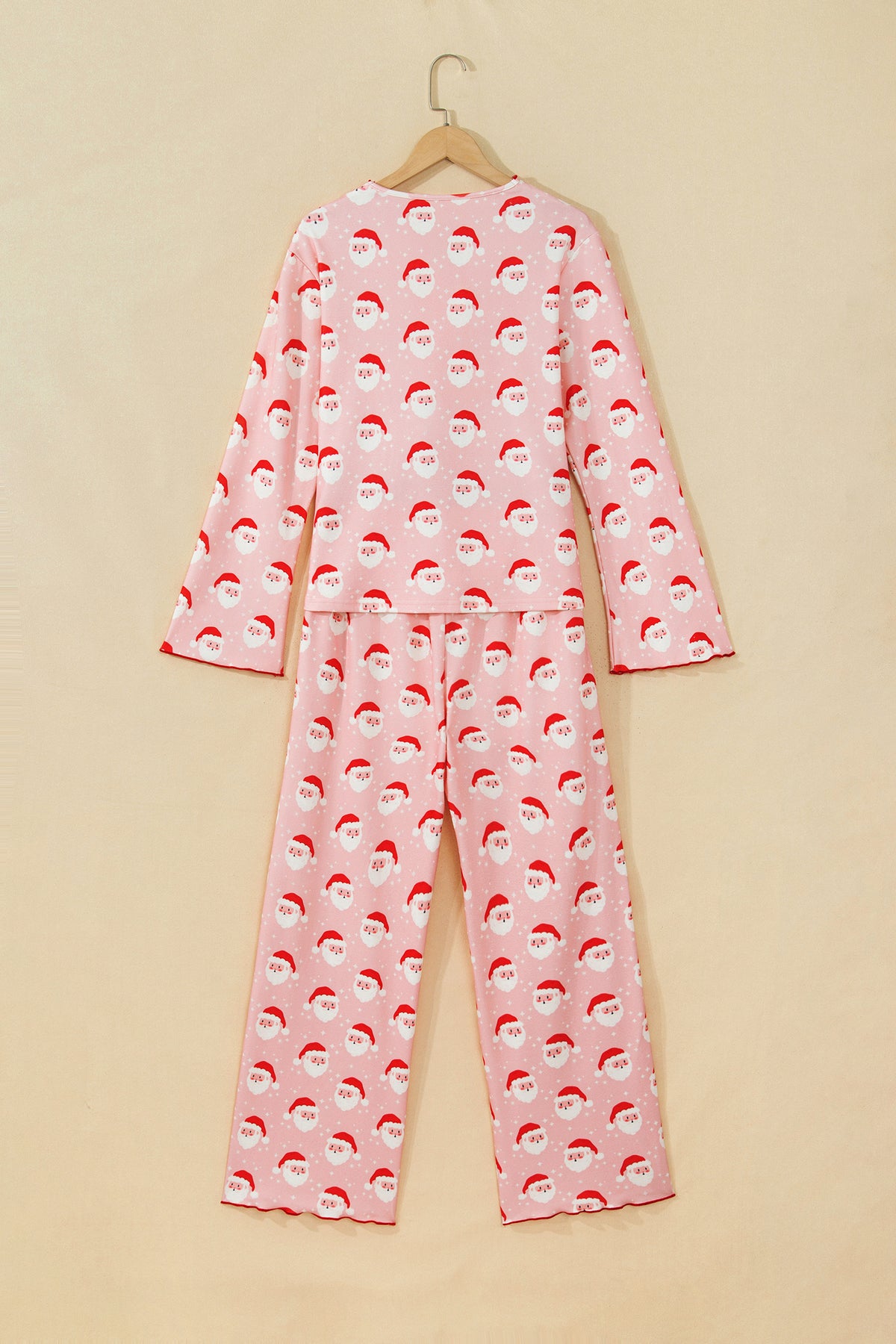 Pink Christmas Santa Lounge Pant Set